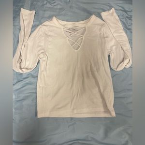 Women’s Hollister Must Have Collection White Long Sleeve